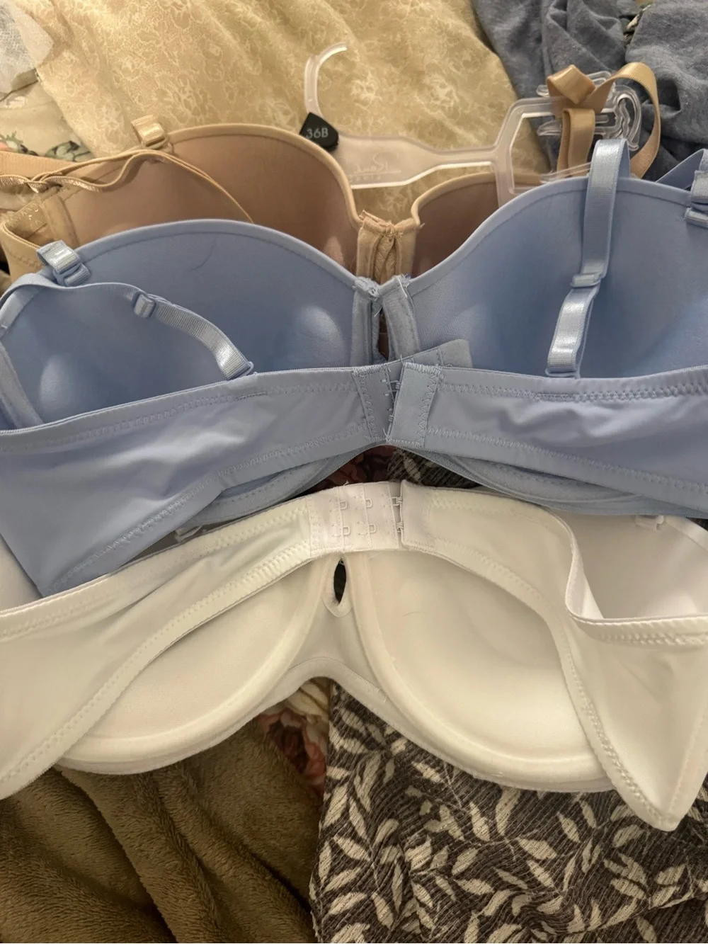 Rene Rofe Strapless Convertible Bra Set - Nude, Lavender, White - Picture 2 of 5